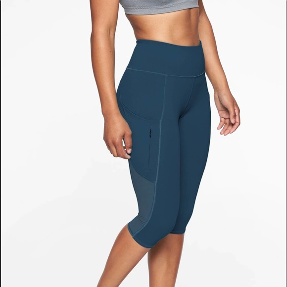 Athleta Pants & Jumpsuits Athleta All In Capri Mesh Tights